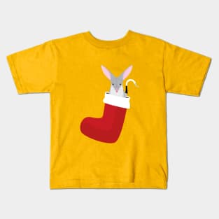 Australian bilby in a Christmas stocking Kids T-Shirt